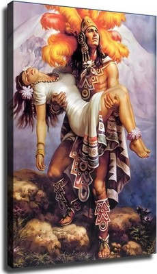 Aztec Immortal Warrior and Princess Poster Unframed 12x18 16x24 24x36