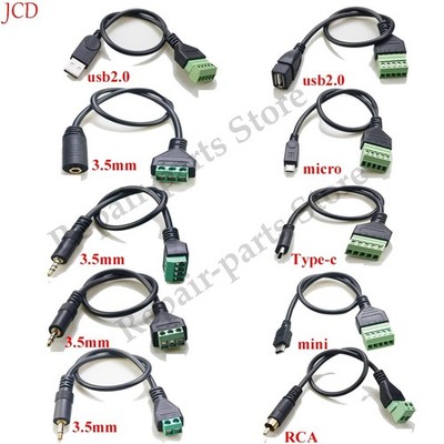 USB 2.0 Buchse B Micro Mini Typ C Stecker Zu 5 Pin Bolt Schrauben Con T