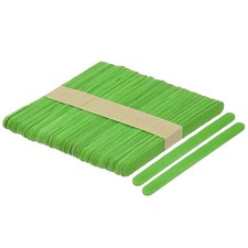 50pcs Wood Craft Sticks, 4.5 Inch Ice Cream Sticks Green