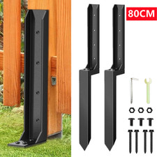 1/2pcs Heavy Duty Fence Post Anchor Repair Kit Support Stakes Steel Ground Spike