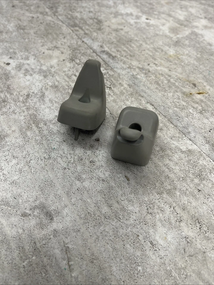 Ford F-250 F-350 Super Duty 2002-2007 juego de clips de retención parasol gris Foto 2 de 4