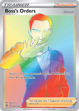 Boss's Orders 200/192 Rainbow Rare Rebel Clash Pokemon Holo Near Mint on eBay