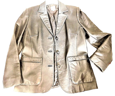 BEAUTIFUL SOFT LEATHER ANONYMOUS -JOHN CARLISLE BLACK LEATHER JACKET-SIZE M   AR