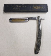 Solingen Hohlschliff F&uuml;r den St&auml;rksten Bart Straight Razor Straight Razor + Box