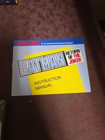 NES Batman Return Of The Joker. Box & Manual Are Reproduction. Game Is Authentic