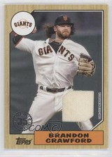 2022 Topps Series 2 1987 Topps Baseball Relics Brandon Crawford #87BR-BC 0q84