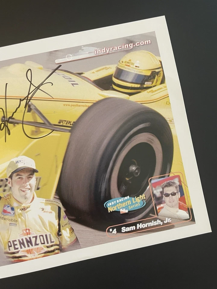 SAM HORNISH, Jr. RaceCar Driver INDY, NASCAR: Hand Signed Photo 8 x 10” / KSK - Image 4 of 4
