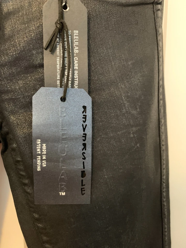 Bleulab Reversible Detour Coated Women’s Black Jeans  Size 25 S Small New NWT - Image 4 of 4