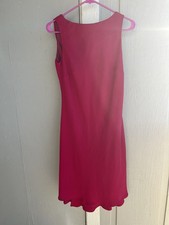 Evan-Picone Raspberry Scoop Back Sleeveless Dress Size 8 Lined