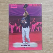 Topps 2025 Stadium Club Johan Santana Minnesota Twins Pink Parallel #199