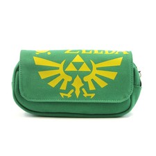 The Legend of Zelda - Triforce Symbol Green Travel Bag NEW Clutch Pencil Case