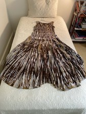 Ojai Midi Maxi Sleeveless Dress Sz M Batik Style Tank Beach Festival Indie Boho