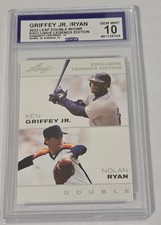 2022 Leaf Exclusive Legends Edition - Double Ken Griffey Jr, Nolan Ryan #KG-NR