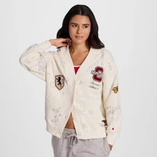 Champion Women's Fleece Cardigan - Cream L