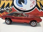 STUNNING MINTY 1968 Hot Wheels Redline RED Camaro US WHITE Interior Black Roof