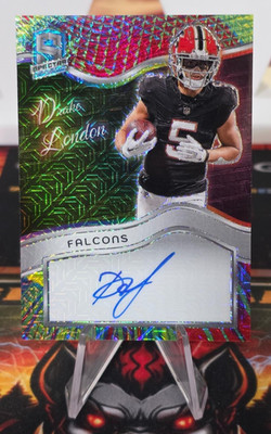 2024 Panini Spectra Drake London Colorgraphs Meta Auto Autograph #3/25 Falcons