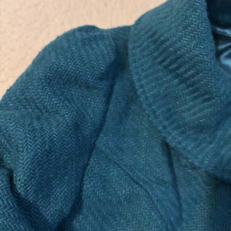 Anthropologie тюль XSmall Peacoat бирюзовый шерсти смесь выше колена - Изображение 3 из 4