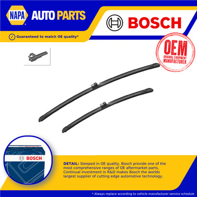 2x Wiper Blades (Pair) Flat Aero type A453S 3397007453 Bosch Aerotwin 600/450mm