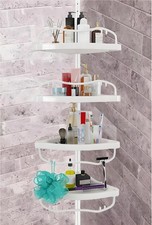 Shower Caddy Tension Pole with 4 ABS Baskets,Shower Storage Shelf with 56 to ...