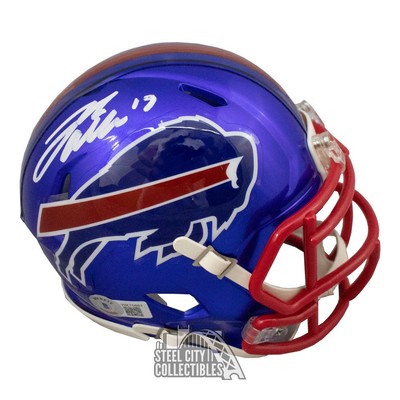 Josh Allen Autographed Buffalo Bills Flash Mini Football Helmet  display picture 1