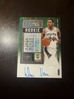 Devin Vassell Contenders Rookie Ticket Green Shimmer Auto Variation 2020-2021