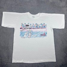 Vintage Pro Kennex T-Shirt Mens L  80s Tennis Graphic Single Stitch Made in USA