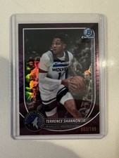 2025-26 Bowman Chrome Terrance Shannon #BCV-105 Reptilian purple /199 Refractor