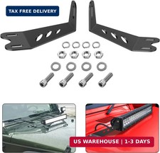 Nilight 2PCS Hood Mounting Brackets for 20" LED Light Bar For Jeep Wrangler