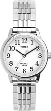 Timex TW2V05800, Easy Reader, Women's, Silvertone Expansion, Indiglo, NEW