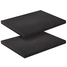 2-Pack Packing Foam Sheets, Polyurethane Cushioning Moving Insert Pads (16x12x1)