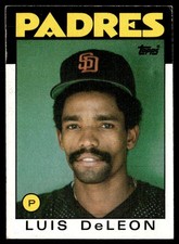 1986 Topps Luis DeLeon San Diego Padres #286