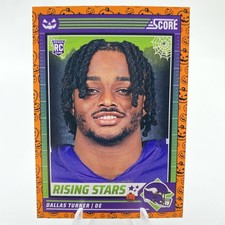 2024 Panini Score-A-Treat - Rising Stars Dallas Turner #14 Orange Pumpkins (RC)
