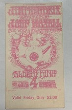 Billet FridaY Jimi HendriX Experience John MaYaLL BG105 BiLL Graham FiLLmore '68
