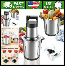 6L Electric Food Processor Meat Grinder 1200W Stainless Steel Bowl Chopper