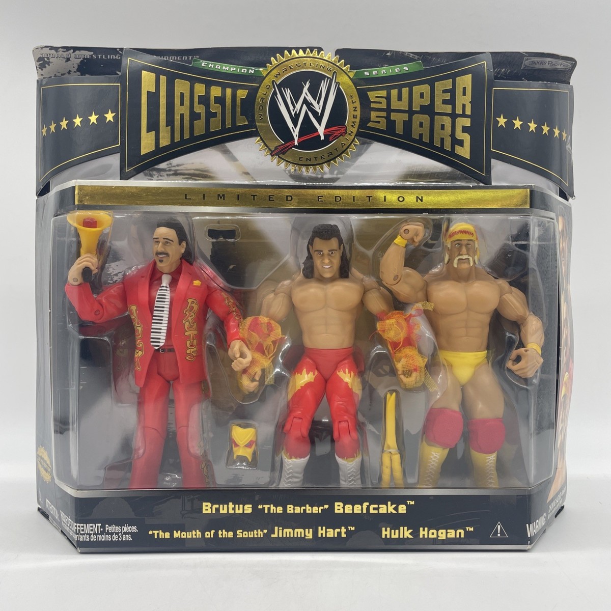 WWE Classic Super Stars Limited Brutus Beefcake, Jimmy Hart, Hulk