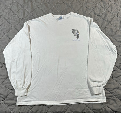 VINTAGE Lipton Brisk Iced Tea Shirt Adult XL White James Brown Advertisment Long