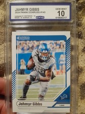 2024 Panini Donruss Football Jahmyr Gibbs #143 Gem Mint 10