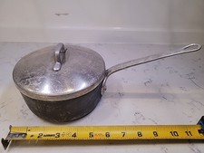Cacerola de aluminio Magnalite GHC de colección de 1 cuarto con tapa hecha en EE. UU.