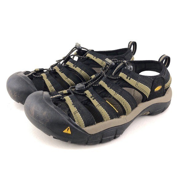 Sandali da trekking impermeabili Keen Newport H2 da uomo taglia 9 5 EUR 42 5 neri outdoor