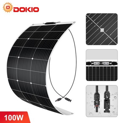 Dokio 100W-400W Solarpanel Kit Flexibel Eff. PV-Model für  im Freien Off Grid  