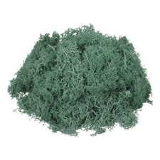 3oz Preserved Reindeer Moss, Grass Green Decorative Artificial Fake Moss