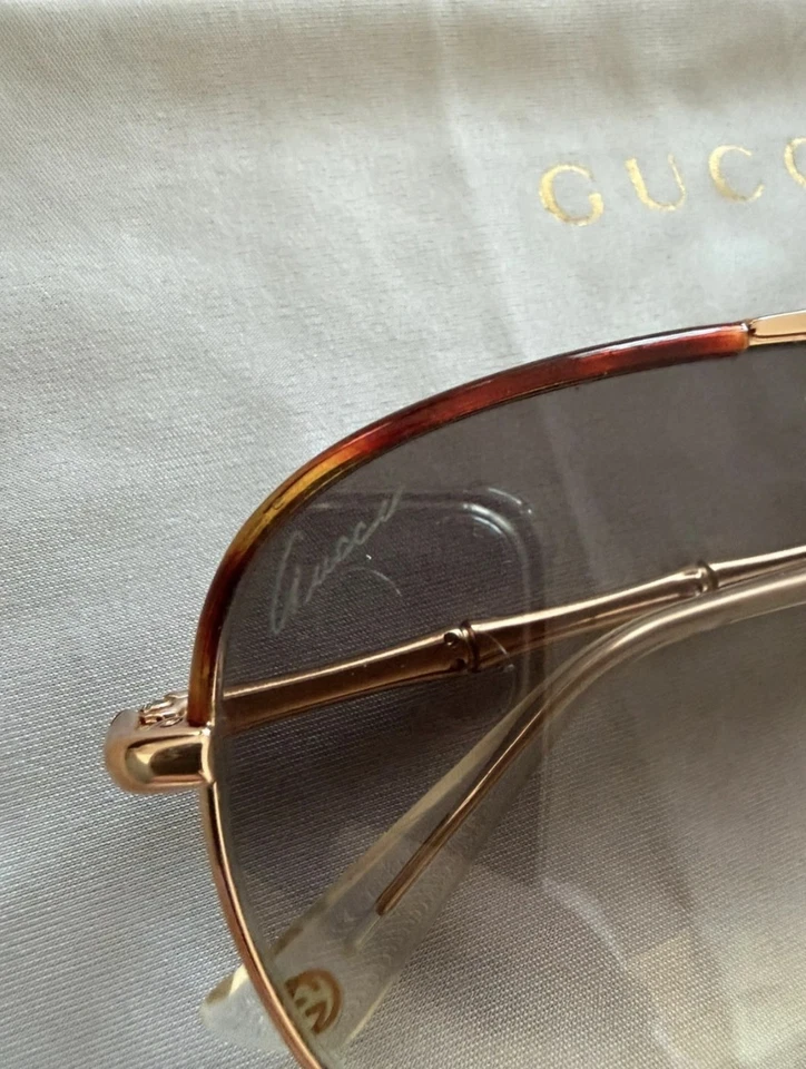 lunettes de soleil Unisex Gucci Bambou  - Photo 4/4