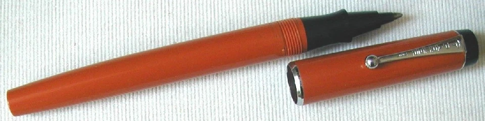 PARKER BIG RED BALL PEN in ORANGE , U.S.A. MADE ca. 1973 ! UNUSED ! - Bild 1 von 1
