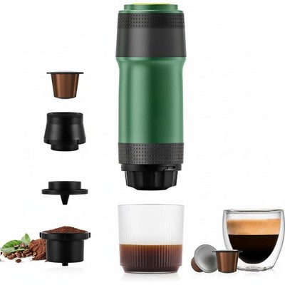 Kleine tragbare Kaffeemaschine Espresso 3-in-1 Akku für unterwegs