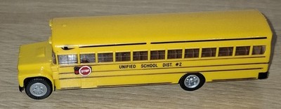 Seltener Herpa 1:87 Blue Bird School Bus Unified School Dist #2 Modellauto