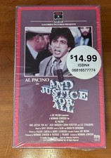 AND JUSTICE FOR ALL Al Pacino BETA 1st Release Sealed RCA Waterfall Watermarks