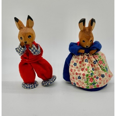 Lotte Sievers-Hahn Wooden Rabbit Figurines | eBay
