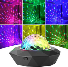 Rechargeable Disco Ball Lights, Mini RGB Party Lights Sound Activated, Strobe St