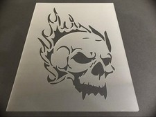 Skull 9 Reusable Sturdy Stencil Crafts, Skulls Airbrush, 8" x 10.5"