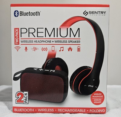 Sentry Premium Two-Pack Bluetooth Headphone And Speaker
